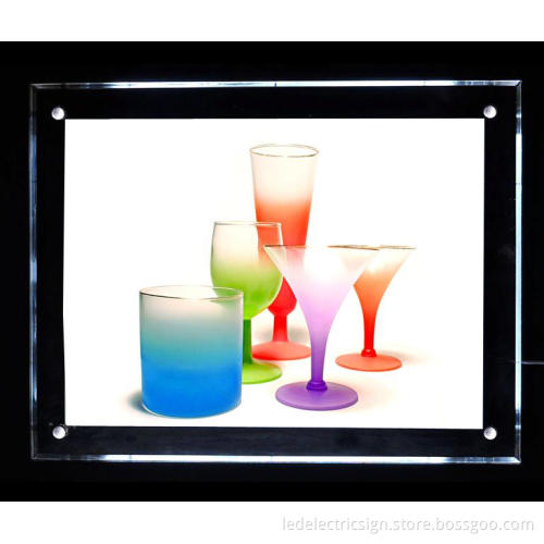 Double Side Crystal Slim Light Box LED Display